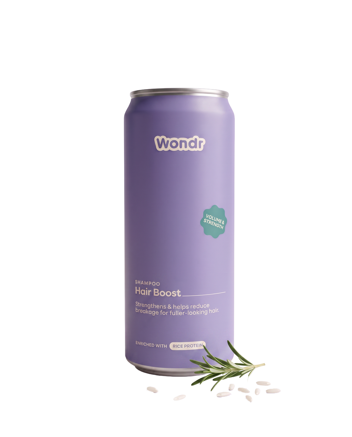 WONDR Liquid Shampoo Hair Boost Rosy Rice refill can