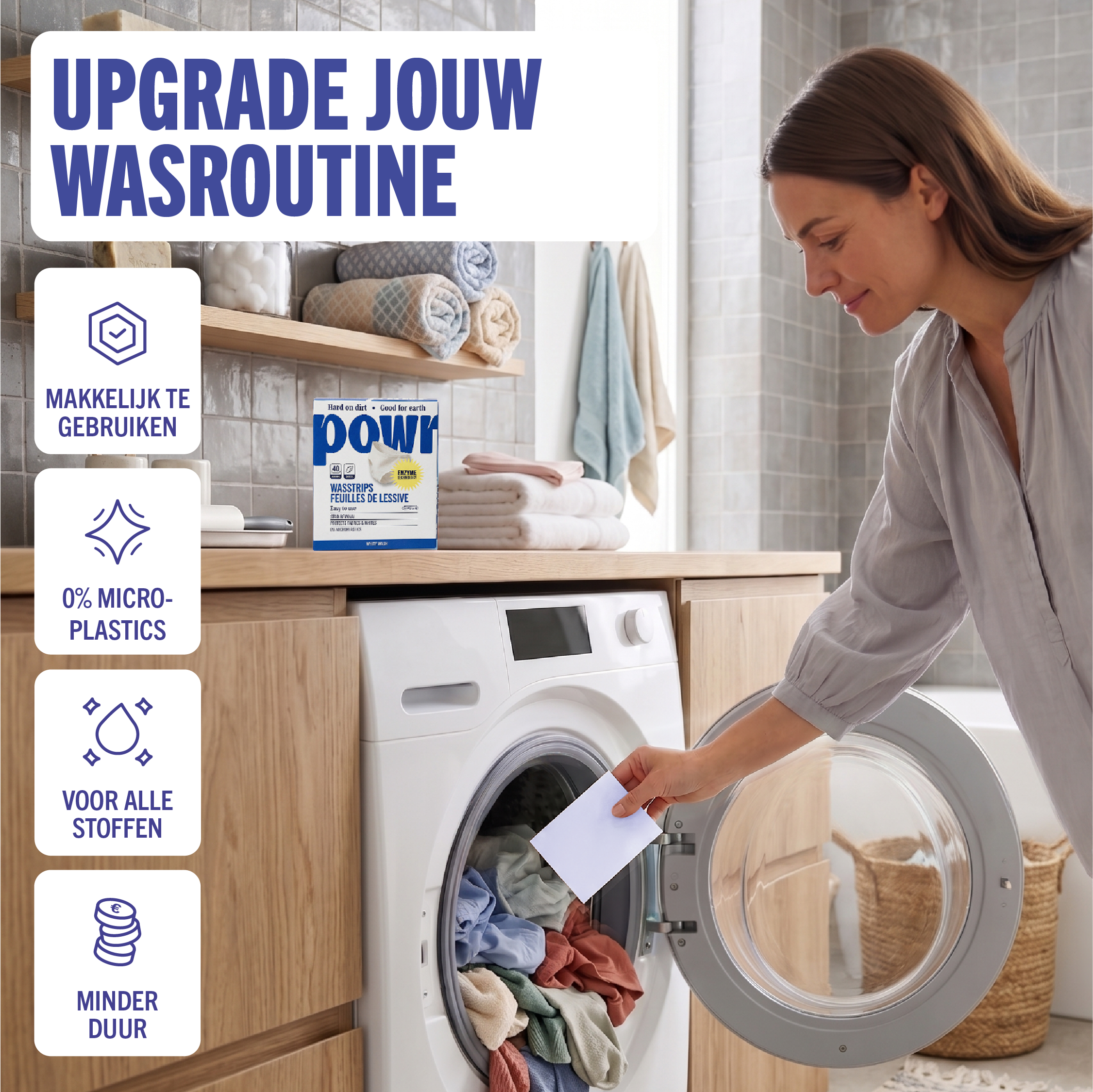 POWR Wasstrips voor witte was