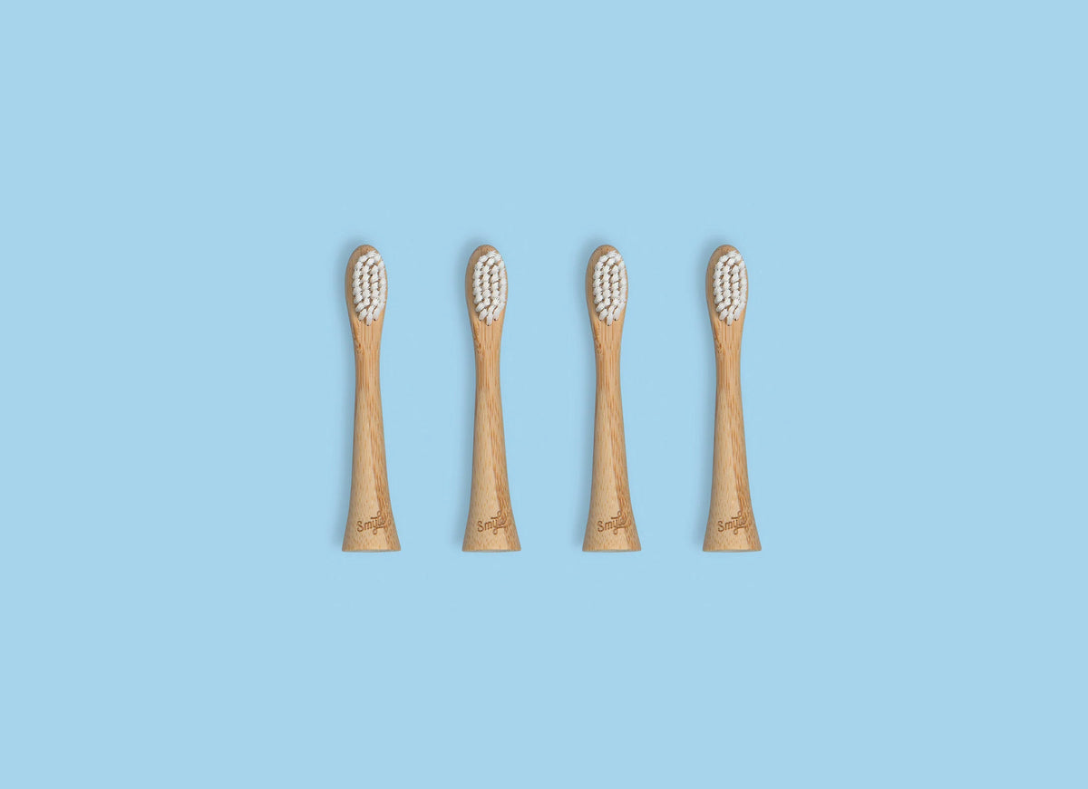 Bamboe opzetborstels Soft (4-pack)