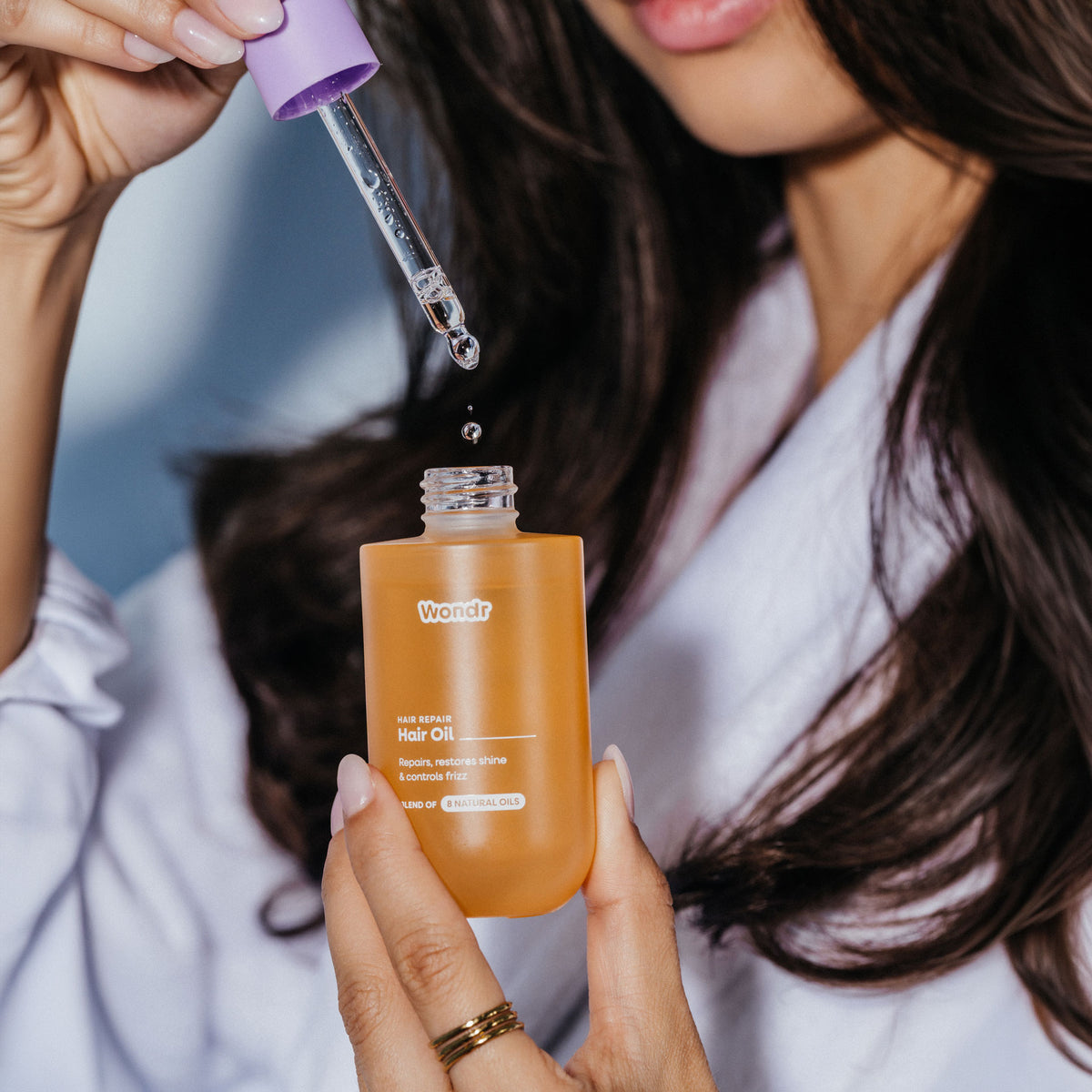 Extra: een paar druppels hair oil
