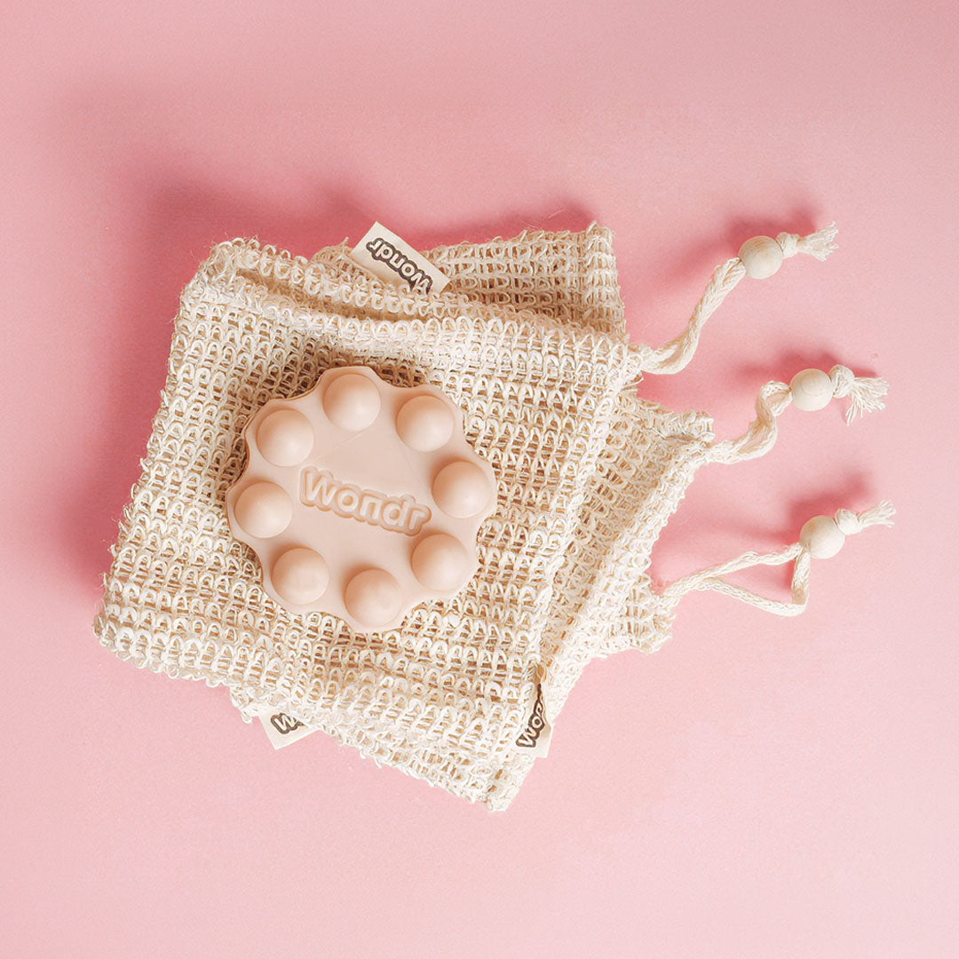 SAC POUR SAVON DE DOUCHE ET SHAMPOING