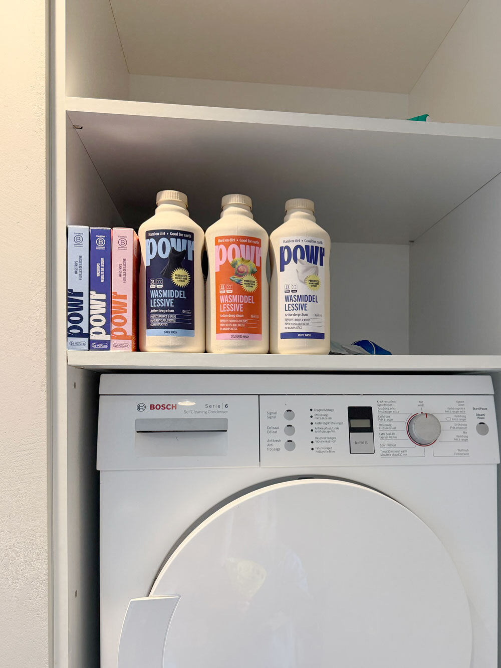 In de waskamer