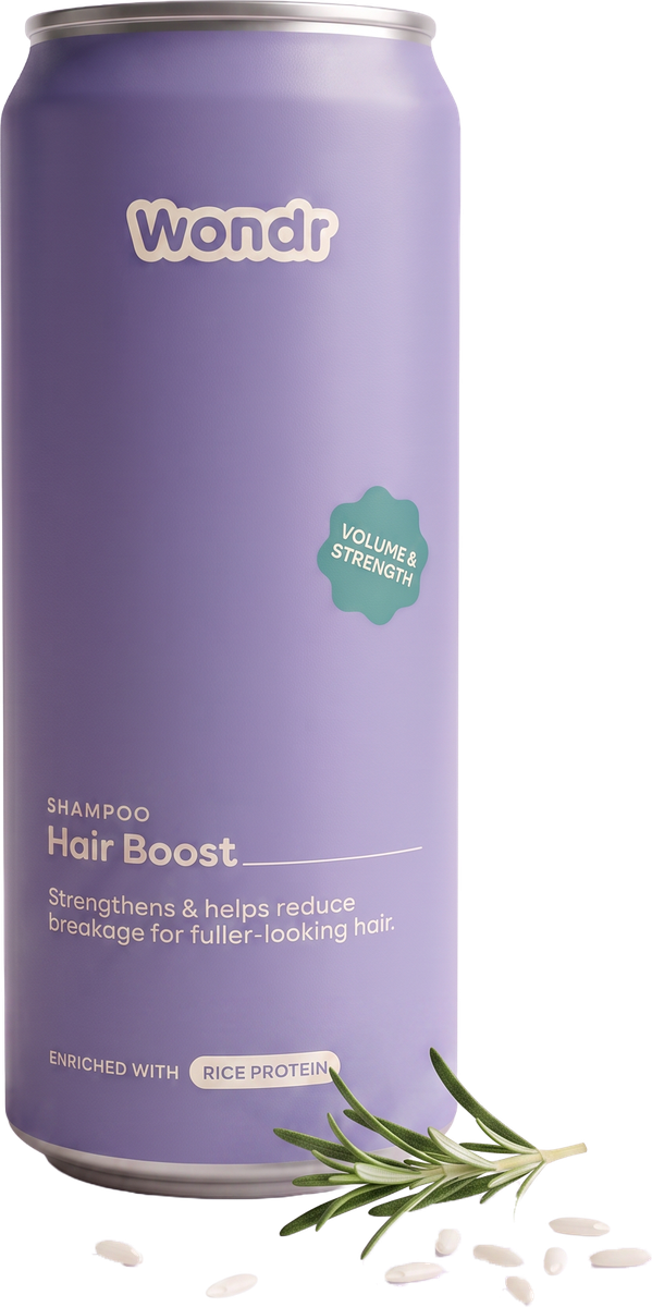 WONDR Hair Boost Shampoo blikje met rozemarijn